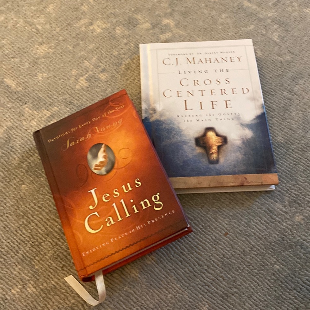 Jesus Calling and C.J. mahaney Living the Cross a centered Life